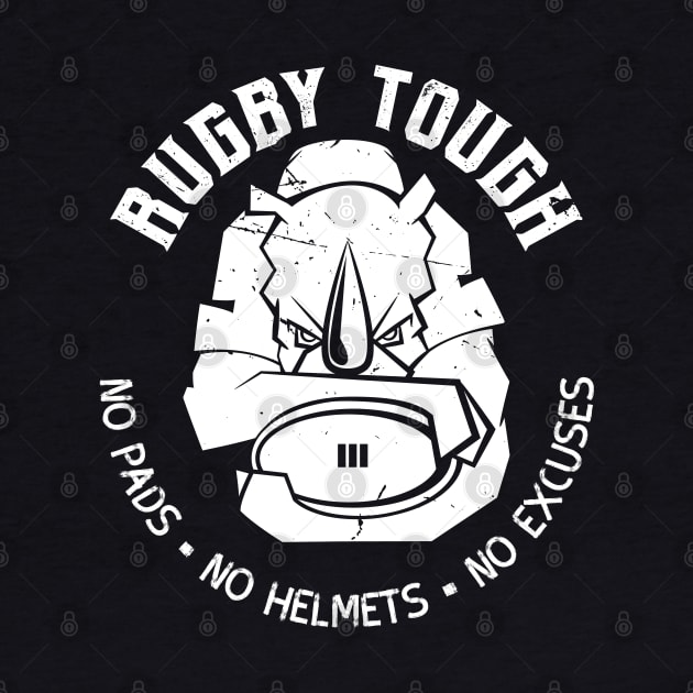 Rugby Tough Rhino Fan by atomguy